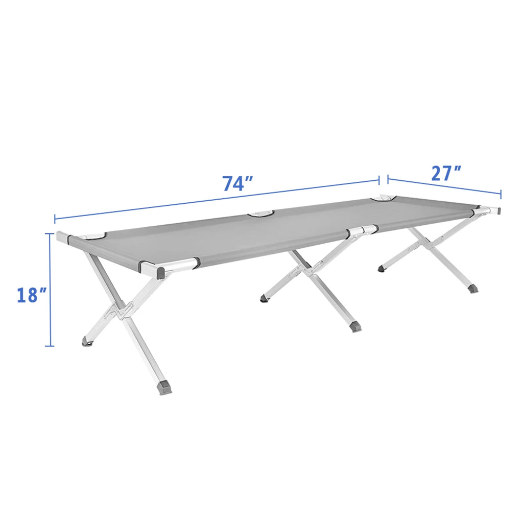 Army Green Portable Folding Camping Cot with Carrying Bag G877