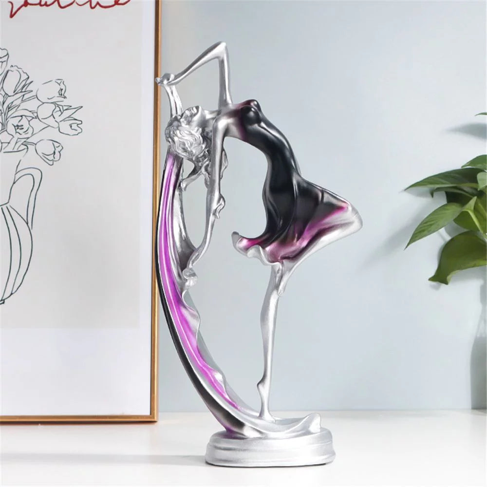 Modern Art Dancing Girl Resin Statue H7231