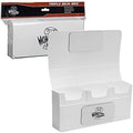White Self-Locking Magnetic Closure Trading Card Storage Box X5044