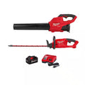 120 MPH 450 CFM 18-Volt Cordless Handheld Blower Kit with Hedge Trimmer A832008