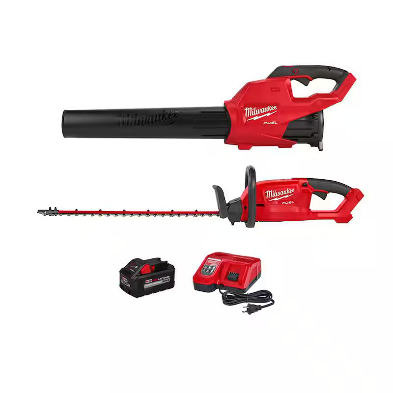 120 MPH 450 CFM 18-Volt Cordless Handheld Blower Kit with Hedge Trimmer A832008