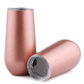 Stainless Steel 6 Ounce Insulated Champagne Flutes Set P7469