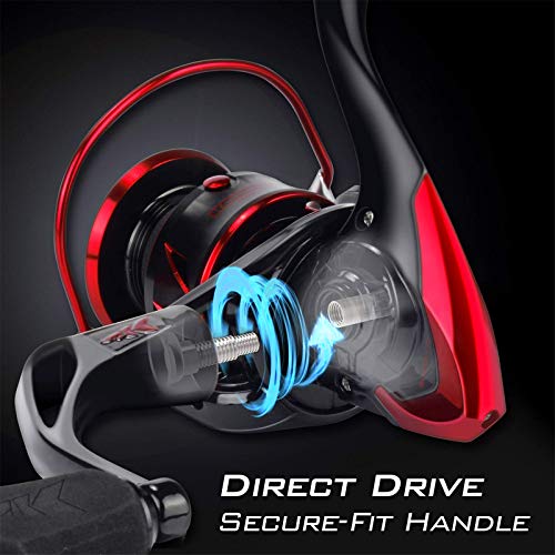 Carbon Fiber Spinning Reel with 39.5 LBs Max Drag D9592