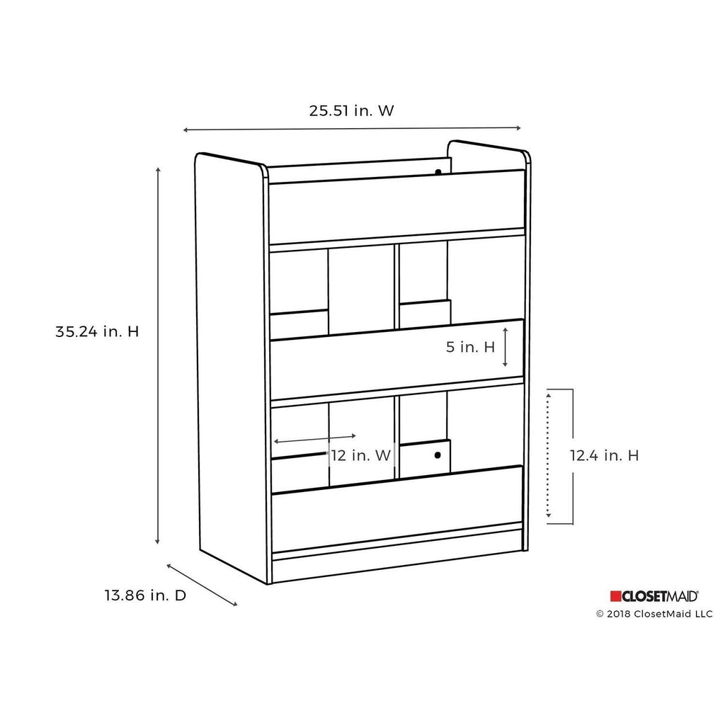 White Vertical Toy Organizer U292