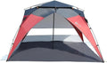Red/Grey 2-4 Person UPF50+ Beach Tent with Carry Bag J37121