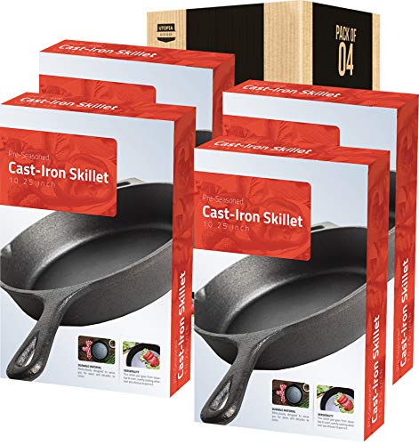 Pre-Seasoned Cast Iron Skillet 10.25 Inch Black J3141