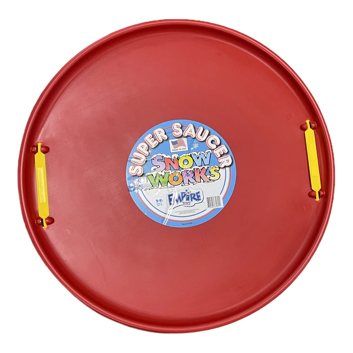 Red 28 Inch Round Snow Sled E455