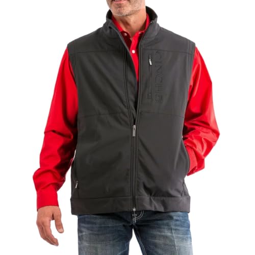 Men's Bonded Softshell Vest with Concealed Carry Pockets I90049