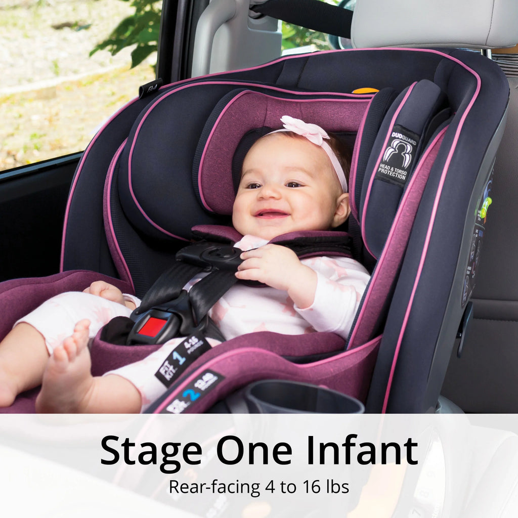4-in-1 Convertible Car Seat Navy Purple G767