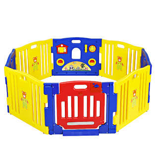 Baby Playpen Safety Play Yard 8 Panel with Gate Door U88234