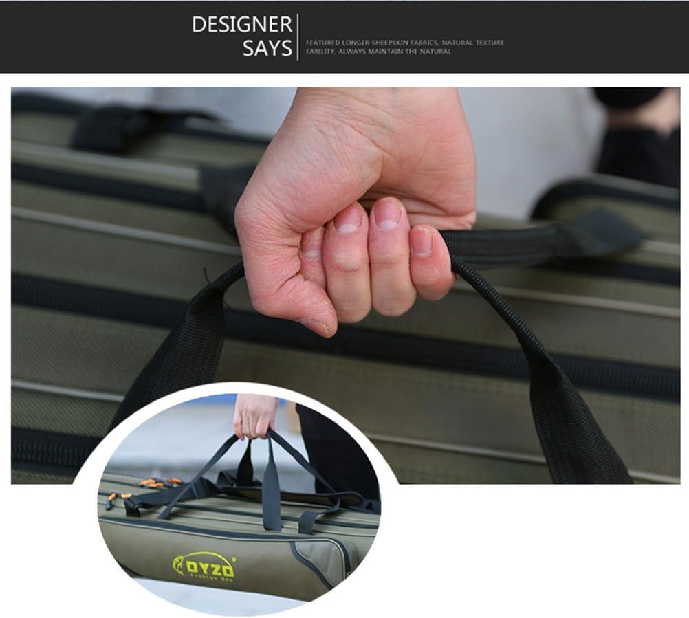 3 Layers Portable Folding Fishing Rod Carrier Case Y65470