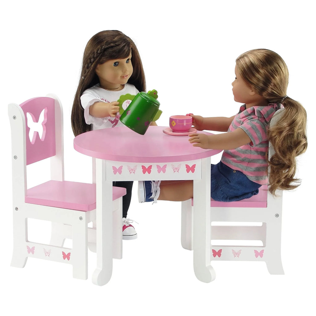 18 Inch Doll Table and 4 Chairs Kitchen Furniture Set Q34650