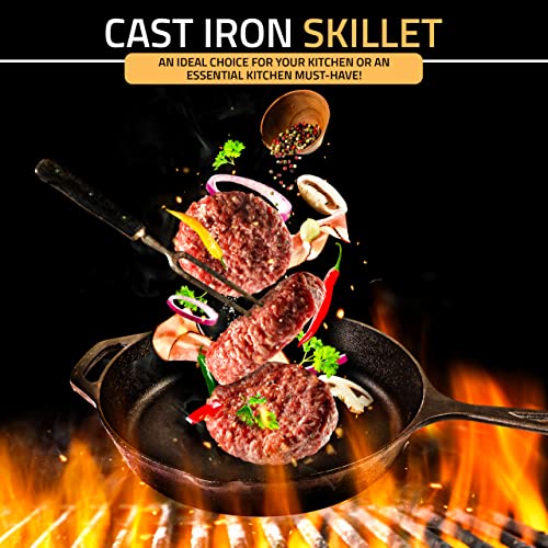 Pre-Seasoned Cast Iron Skillet 10.25 Inch Black J3141