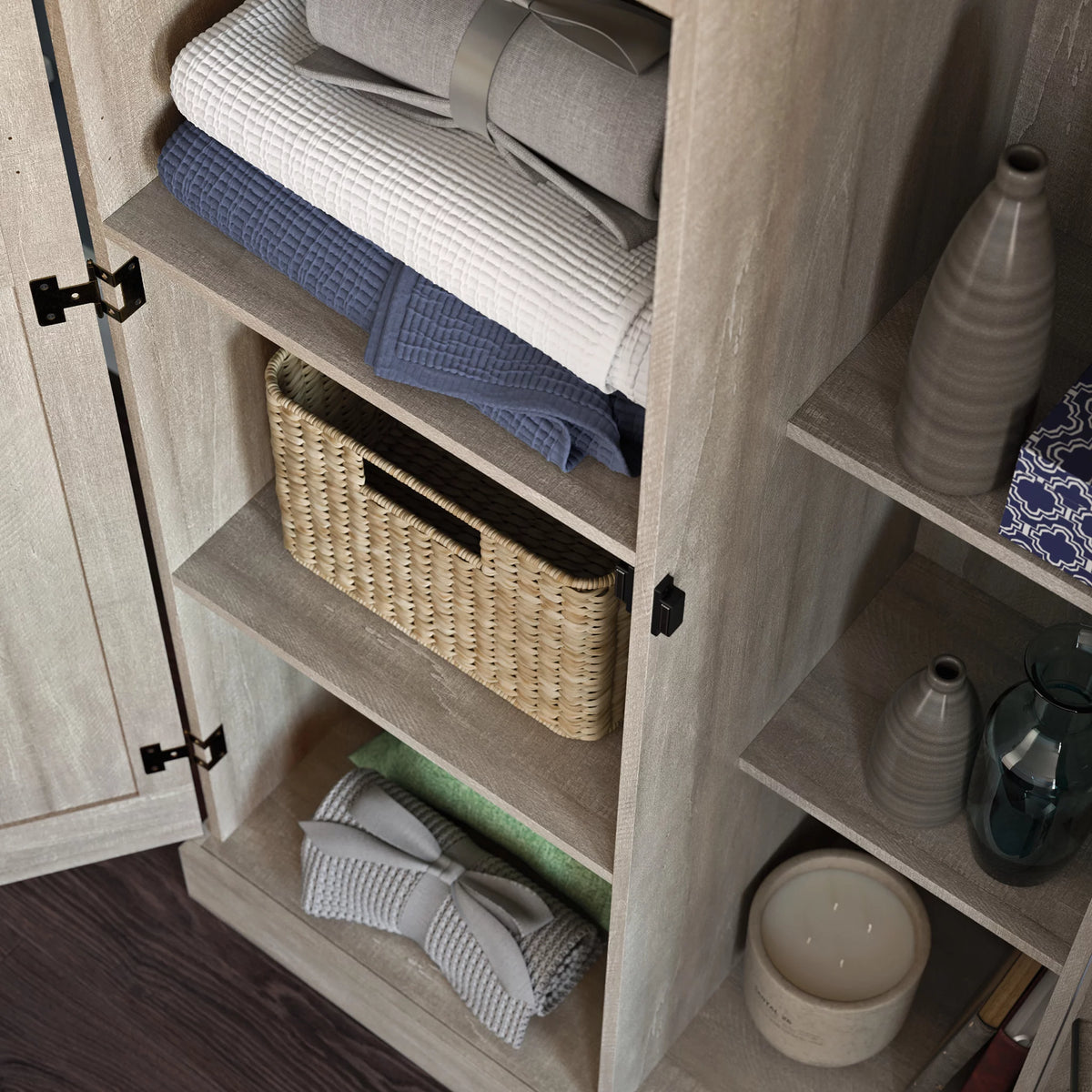 Spring Maple Finish Storage Cabinet B724