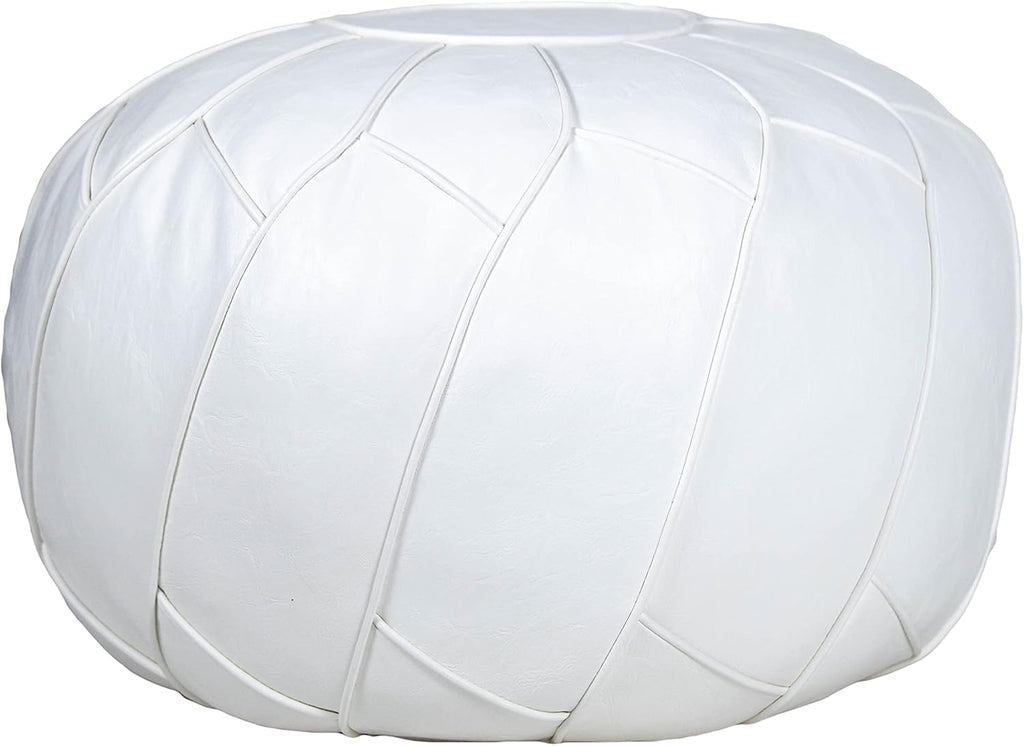 Faux Leather Pouf Ottoman Footstool A10475