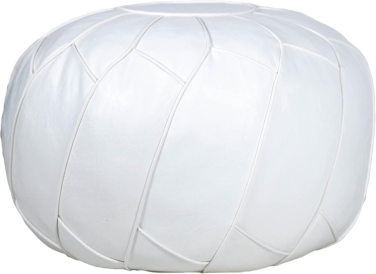 Faux Leather Pouf Ottoman Footstool A10475