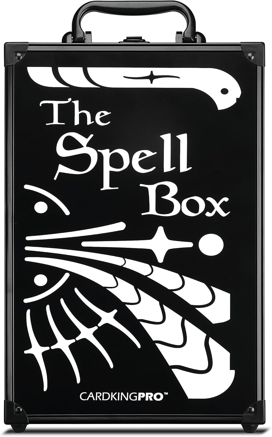 Black Metal Card Case with 8 Dividers Z833194
