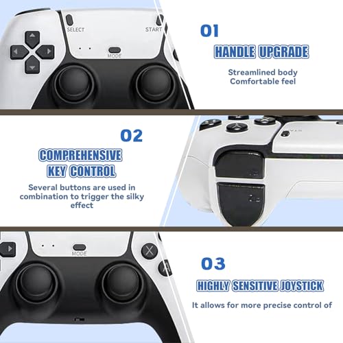 Retro Game Console with 40000+ Games, 4K HDMI, Dual 2.4Ghz Wireless Controllers (128G) U748