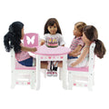 18 Inch Doll Table and 4 Chairs Kitchen Furniture Set Q34650