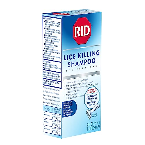 2 Fl Oz Lice Killing Shampoo with Nit Comb E8507