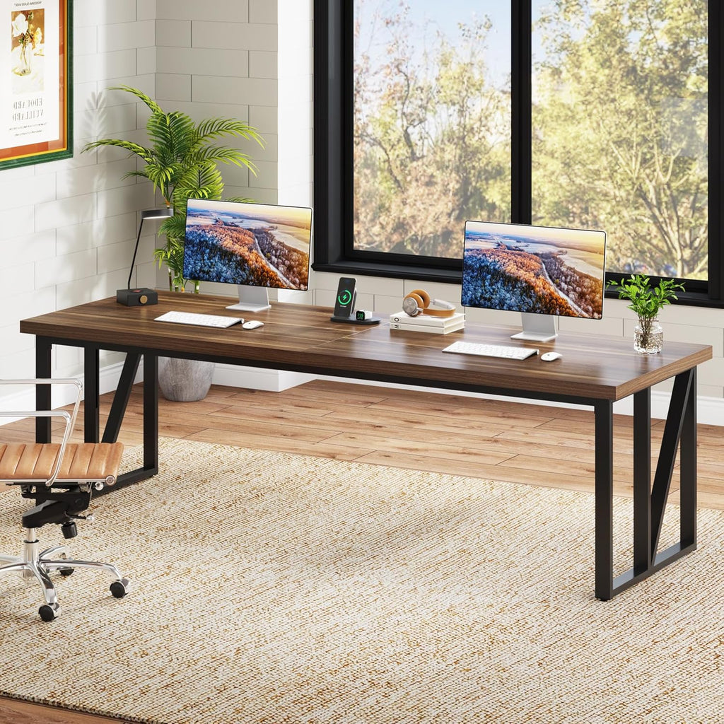 78.7 Inches Extra Long Double Wood Desk T35161