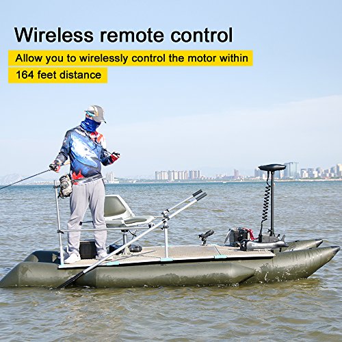 Black 48inch Bow Mount Trolling Motor with Remote Control M501860
