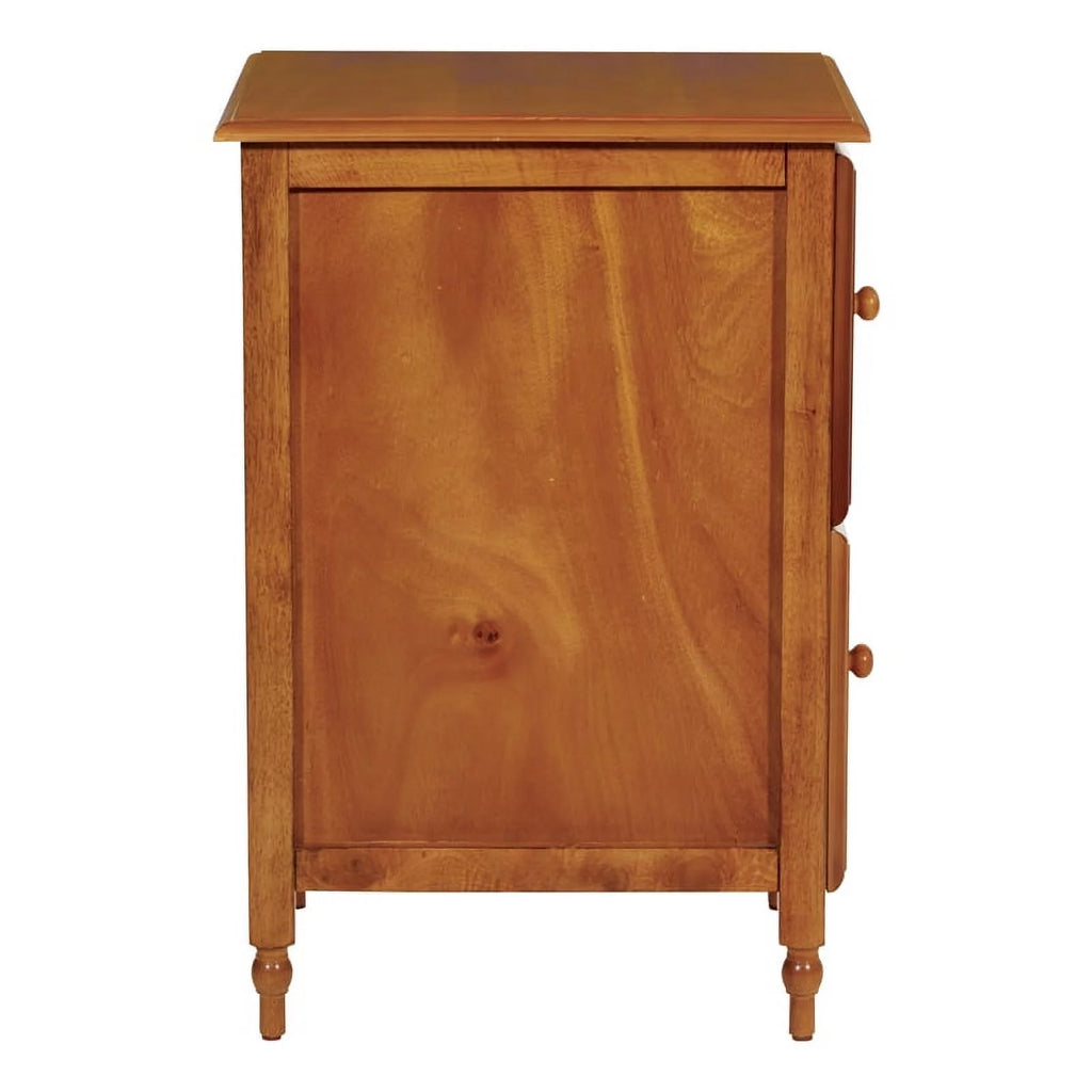 2 Drawer Wood File Cabinet in Antique Cherry B228263