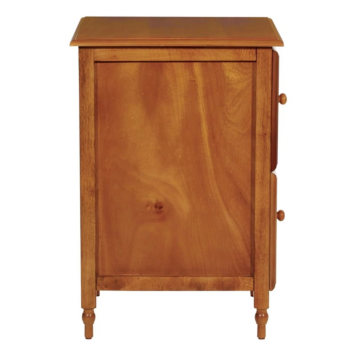 2 Drawer Wood File Cabinet in Antique Cherry B228263