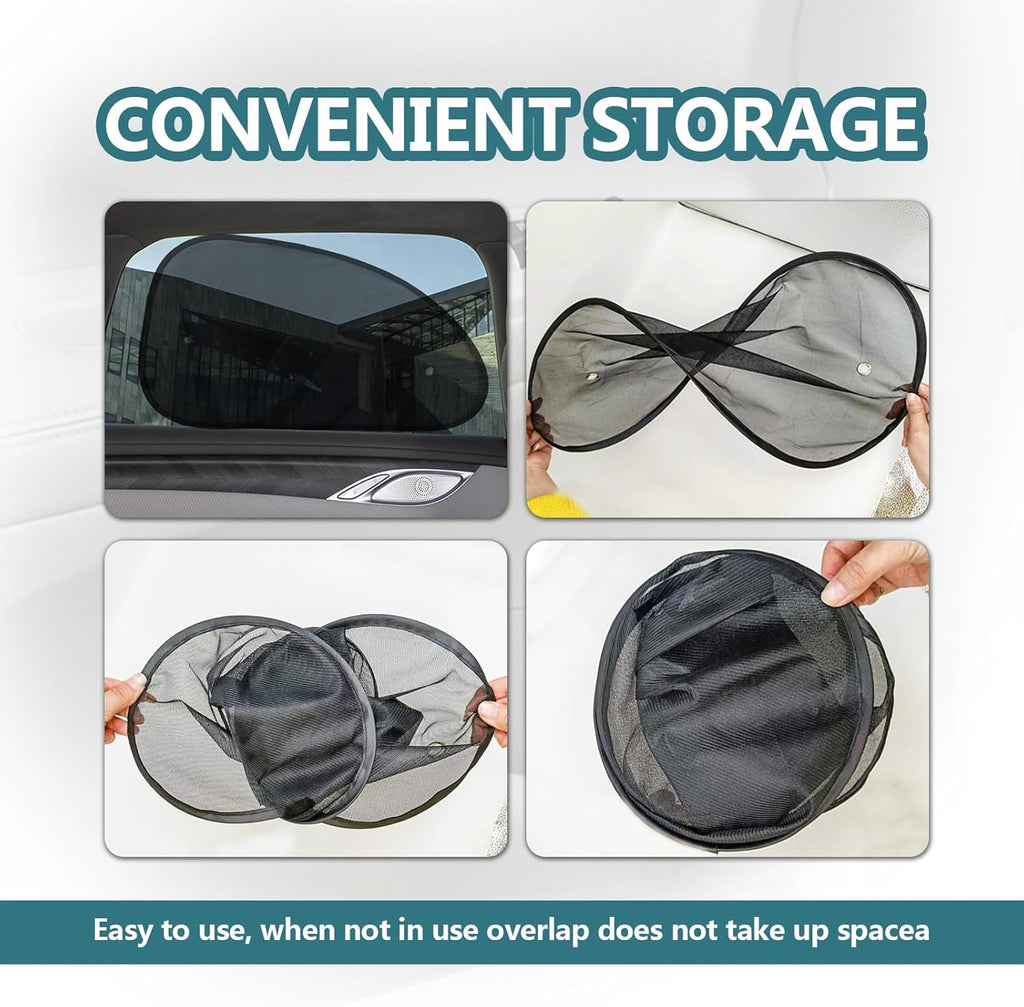 2PCS Universal Side Window Car Sun Shades (Large) C217378