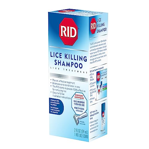 2 Fl Oz Lice Killing Shampoo with Nit Comb E8507