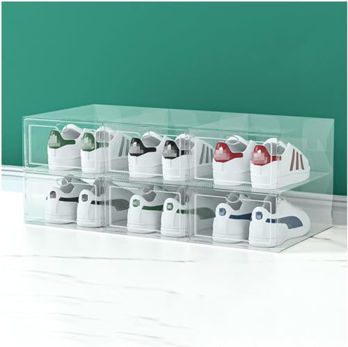 Foldable Clear Shoe Boxes with Lid 22.5 * 33.5 * 14CM N293