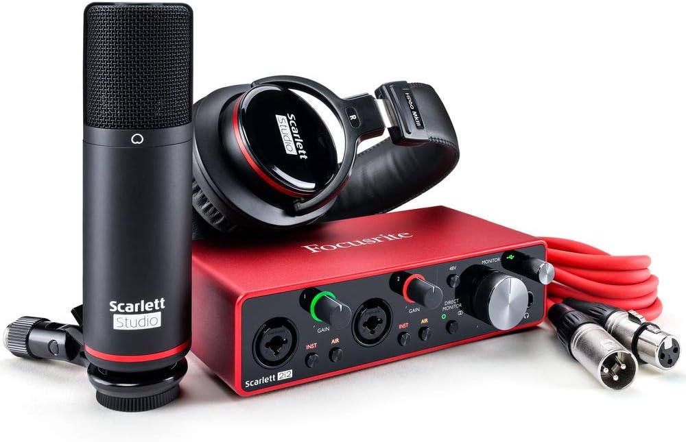 USB Audio Interface with Microphone & Headphones T28944