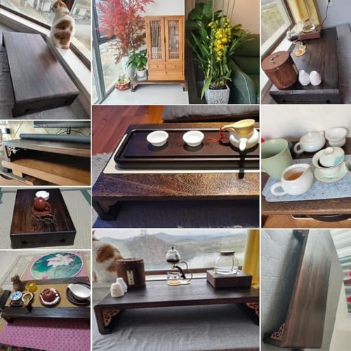 Japanese Tatami Low Table Wooden Coffee Table Portable Mini Furniture (40x30x11cm) U631856