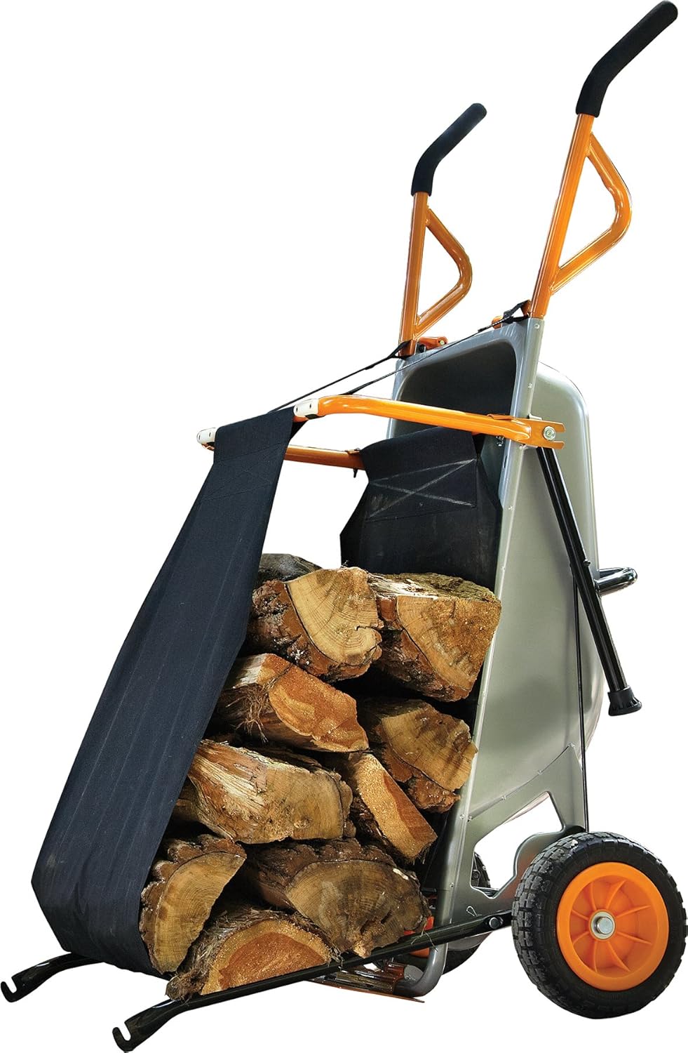 Orange 8-in-1 Wheelbarrow Yard Cart Dolly Firewood Carrier Q674