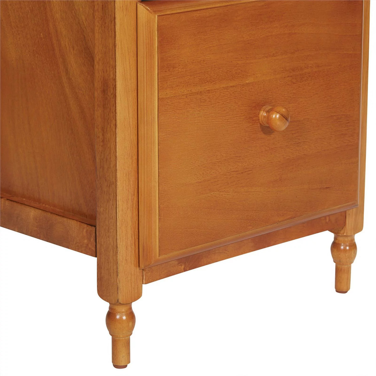 2 Drawer Wood File Cabinet in Antique Cherry B228263