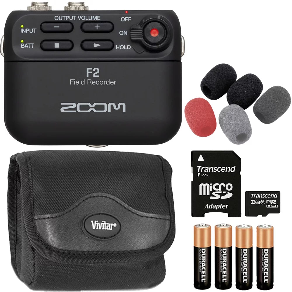 Ultracompact Portable Field Recorder with Lavalier Mic and Windscreen Accessory Kit B846