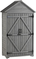 Outdoor Wooden Storage Shed with Lockable Door P2736
