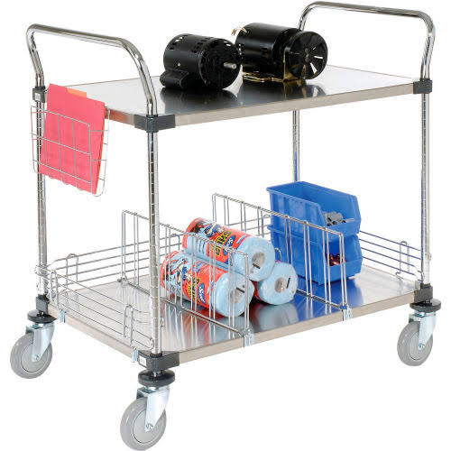 Stainless Steel Utility Cart 2 Shelves Q74576