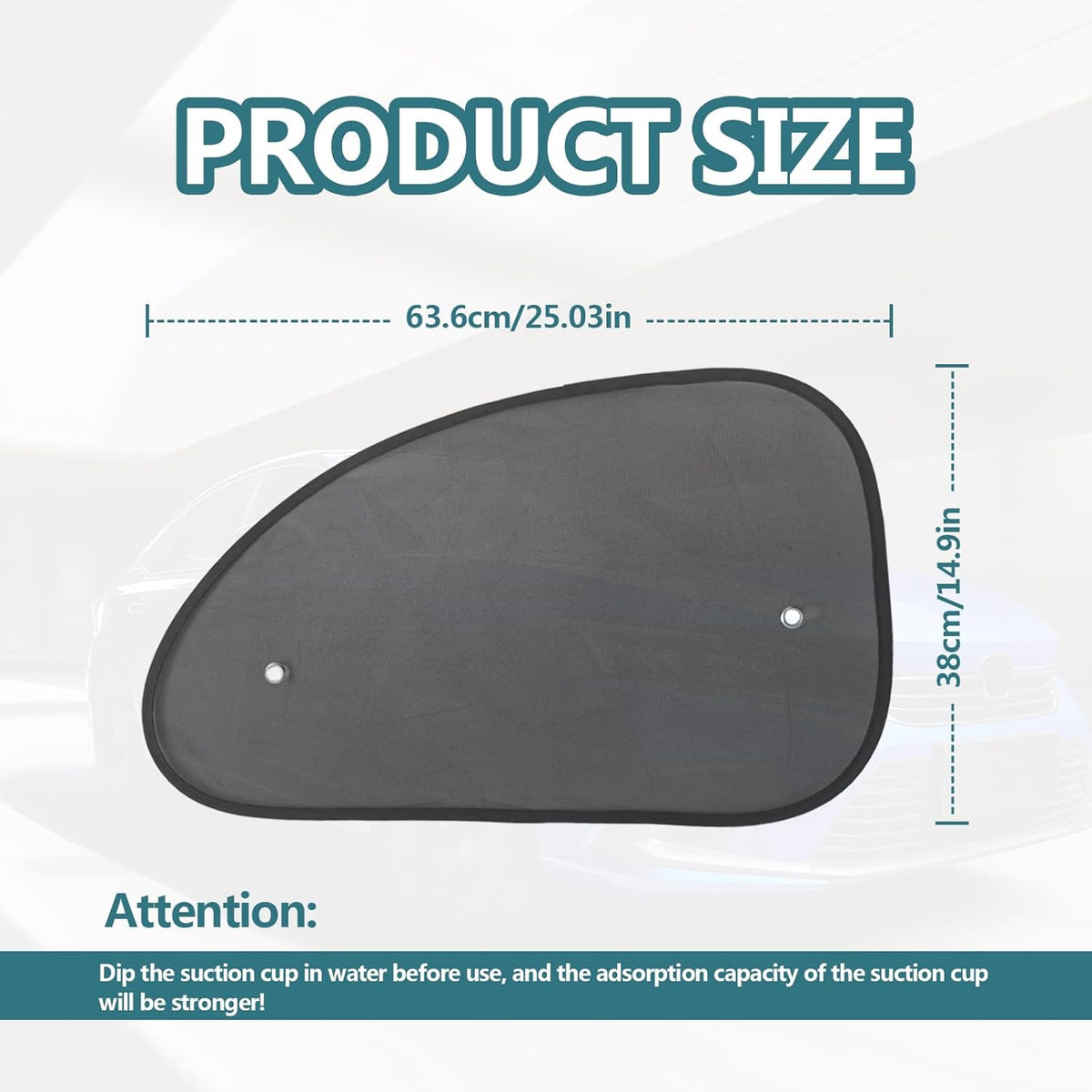 2PCS Universal Side Window Car Sun Shades (Large) C217378