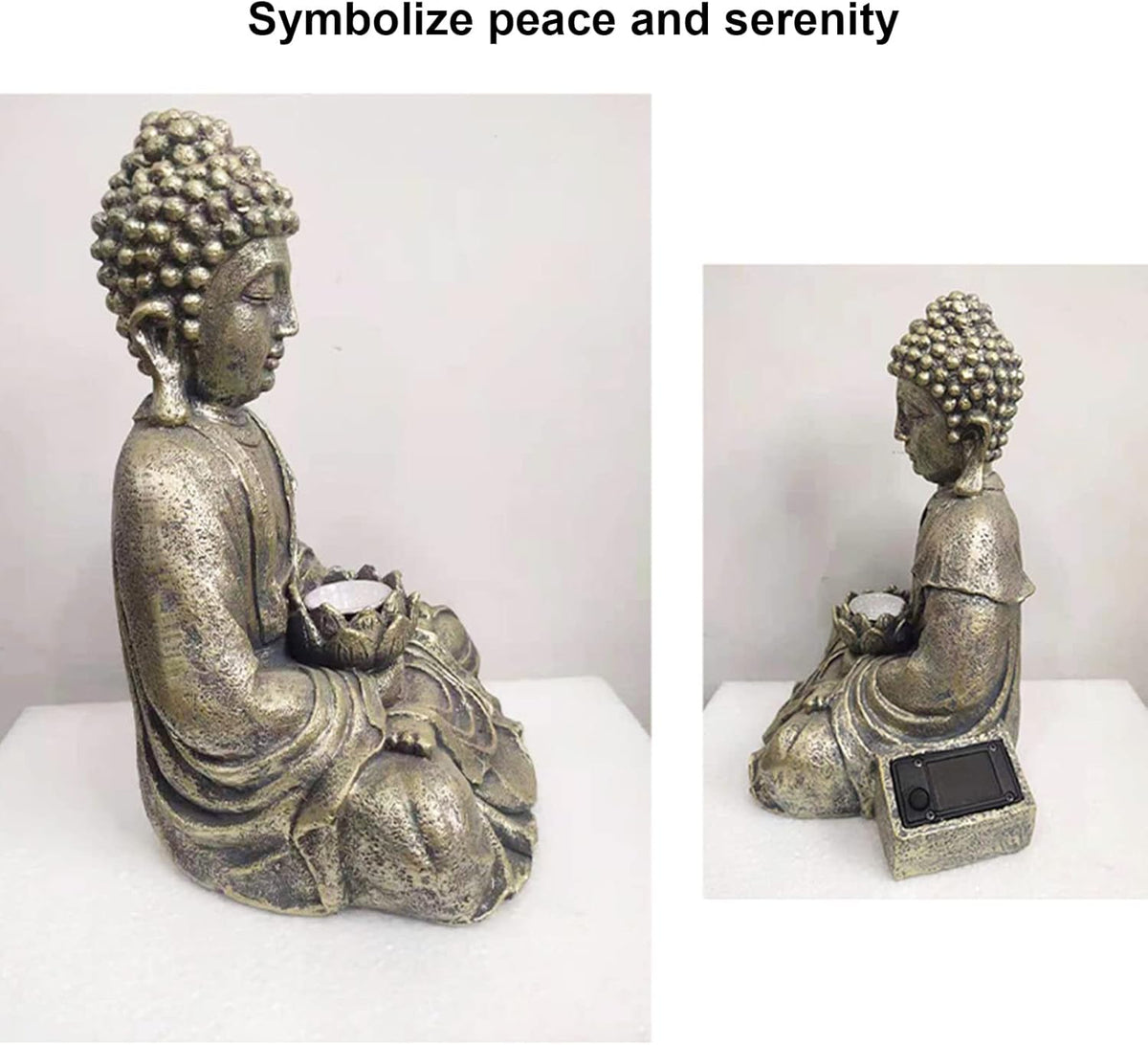 Solar Powered Buddha Garden Statue M919