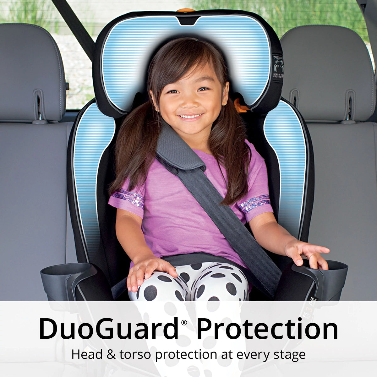 4-in-1 Convertible Car Seat Navy Purple G767