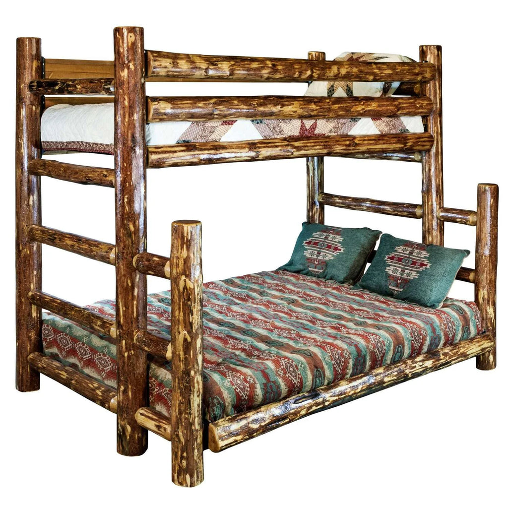 Brown Wood Twin over Full Bunk Bed V280169