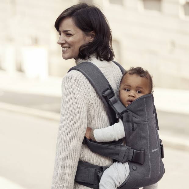 Beige Cotton Baby Carrier X440238