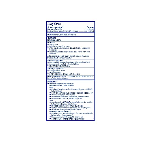 2 Fl Oz Lice Killing Shampoo with Nit Comb E8507
