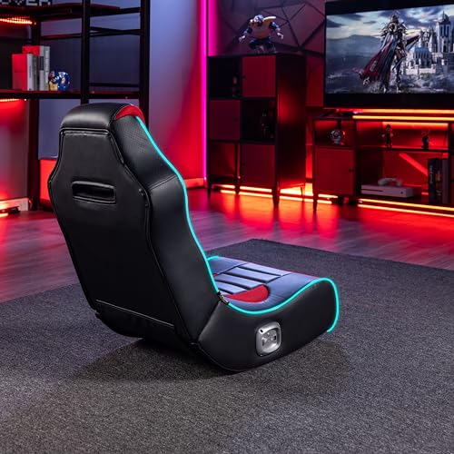 Foldable Bluetooth Audio Floor Chair with Headrest Mounted Speakers A5284