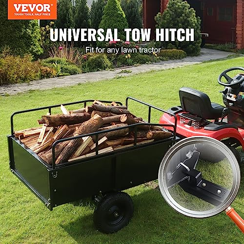 750-Pound 15 Cubic Feet Steel Dump Cart with Removable Sides C702