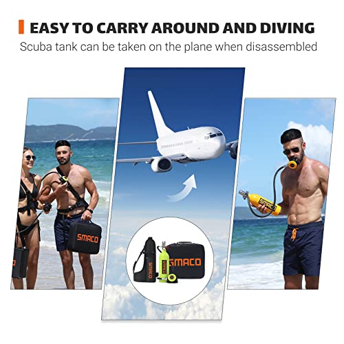 Mini Scuba Tank 1.0L Capacity Portable Diving Gear Emergency Backup Diving Tank Q32237
