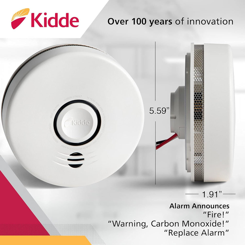 Hardwired Smoke & Carbon Monoxide Detector with Voice Alert E334501
