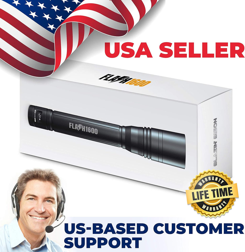 1600 Lumen Rechargeable LED Flashlight K674845
