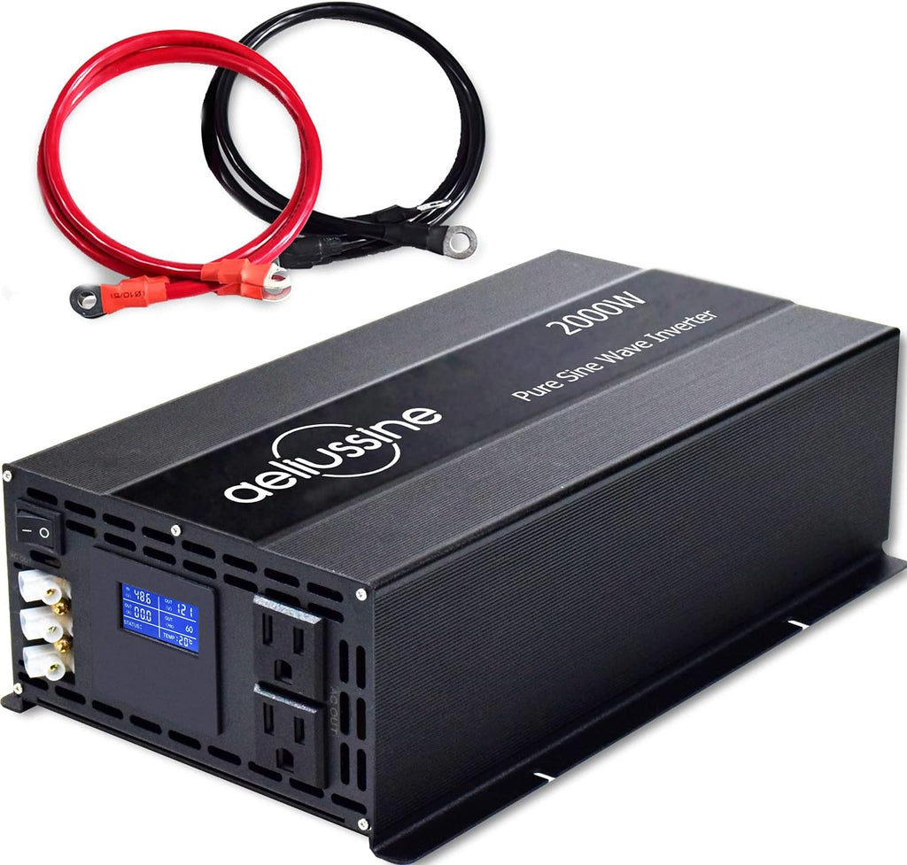 2000 watt Pure Sine Wave Power Inverter 24v dc to ac 110v 120v F908657